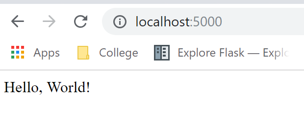 Website running locally on my laptop